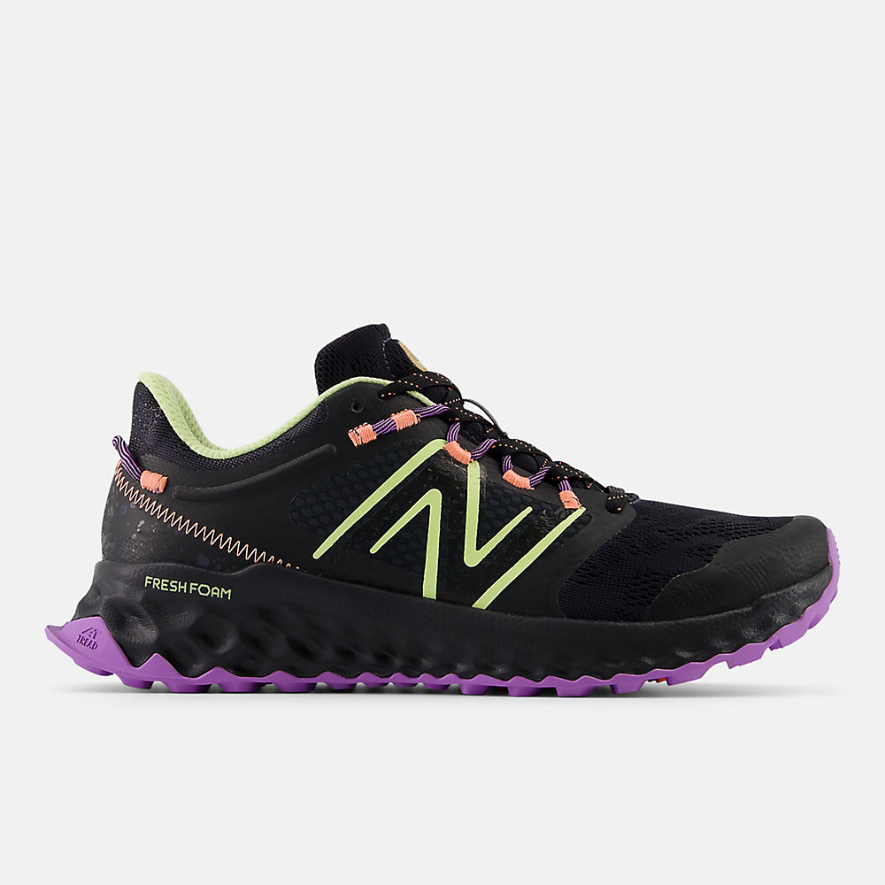 New Balance FRESH FOAM Garo&eacute; Shoes Black with Phantom and Limelight